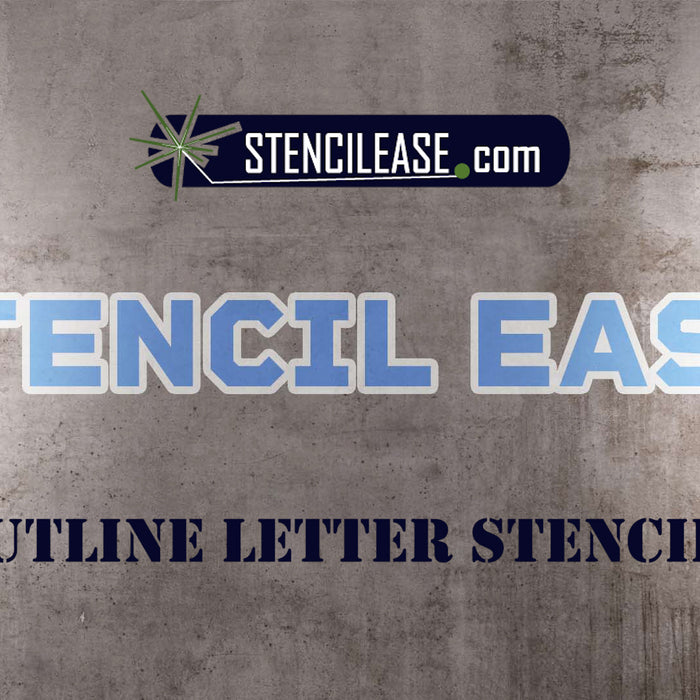 Outline Letter Stencils from Stencil Ease