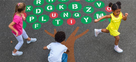 How to Paint the Alphabet Tree Playground Stencil on Pavement (Step-by-Step)