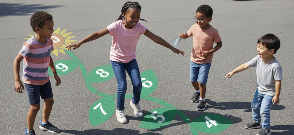 How to Paint a Sunflower Hopscotch Playground Stencil: Step-by-Step Guide