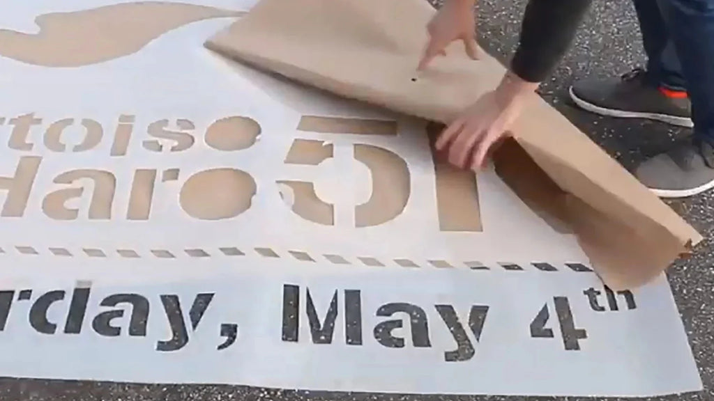 Custom Road Race Logo Stencil