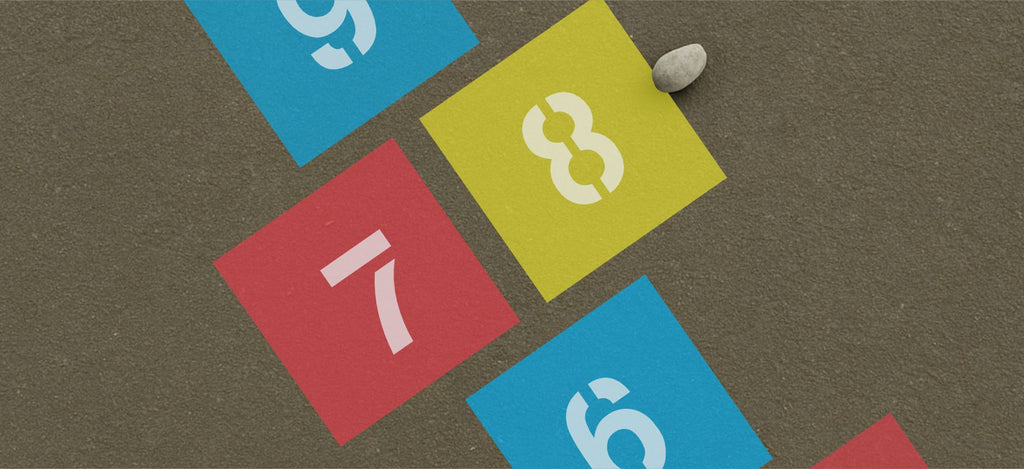 How to Paint a Colored Hopscotch Without an Outline