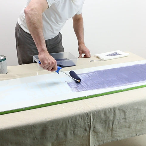 4 inch High Density Foam Roller with Handle