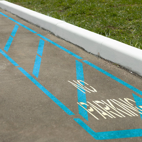 ADA Parking Lot Striping Stencil | Access Aisle for Handicap Parking