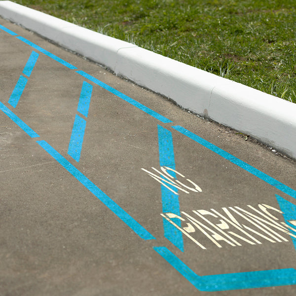 ADA Parking Lot Striping Stencil | Access Aisle for Handicap Parking