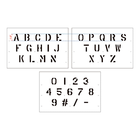Military Font Letter and Number Pack