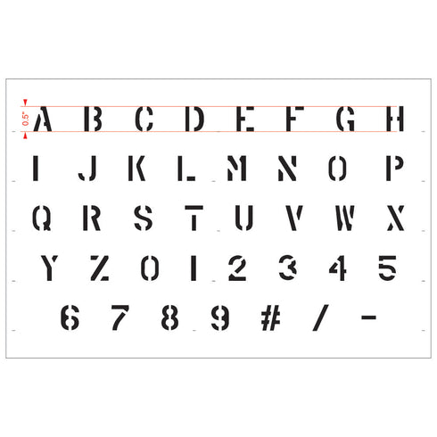 Military Font Letter and Number Pack