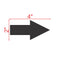 Parking Garage Wall and Pavement Arrow Stencil 4" Measurement