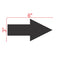 Parking Garage Wall and Pavement Arrow Stencil 6" Measurement