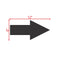 Parking Garage Wall and Pavement Arrow Stencil 12" Measurement