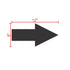 Parking Garage Wall and Pavement Arrow Stencil 12" Measurement