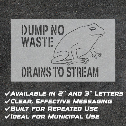 Highlights for the Dump No Waste Stencil