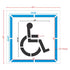 Handicap Parking Stencil 2 Part 54" Measurements