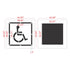 Measurements of the 2 part handicap stencil  36 inch version