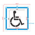 Handicap Parking Stencil 2 Part 39" Measurements