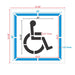 Handicap Parking Stencil 2 Part 48" Measurements