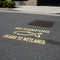 No Dumping Drains to Wetlands Storm Drain Stencil