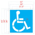 ADA Compliant handicap stencil 36 "