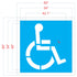48" ADA Compliant Handicap Stencil