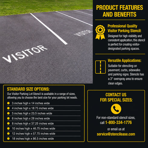 Highlights for the Visitor Parking Lot Stencil