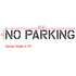 No Parking Stencil 5" Measurements