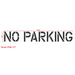 No Parking Stencil 18" Measurements