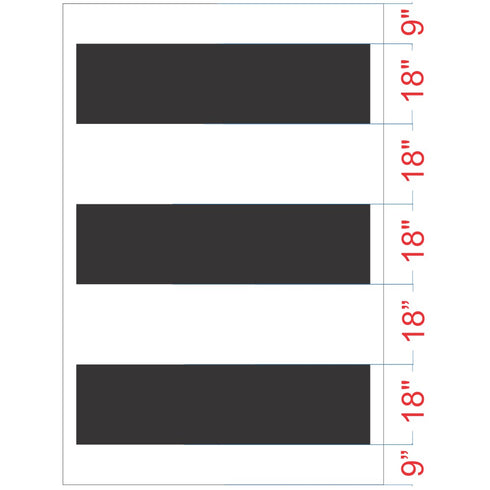 Crosswalk line dimensions