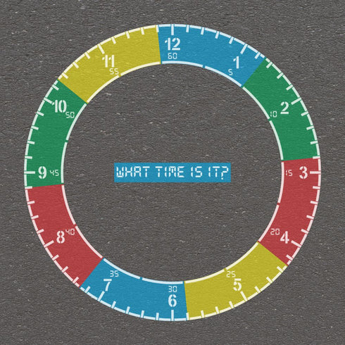 Analogue Clock Playground Stencil