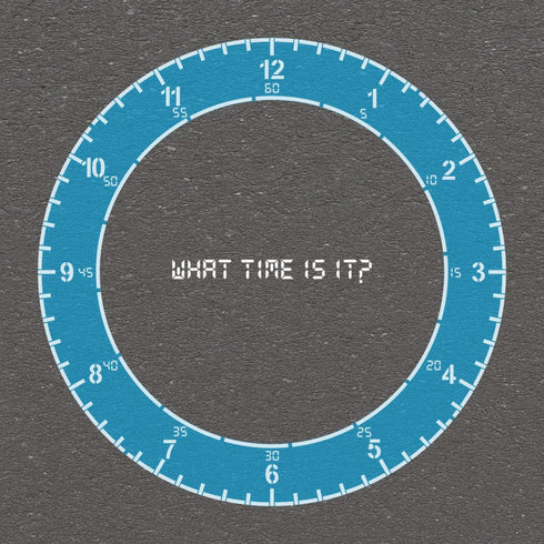 20 ft Analogue Clock Playground Stencil