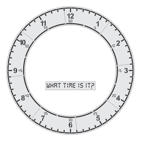 Analogue Clock Playground Stencil