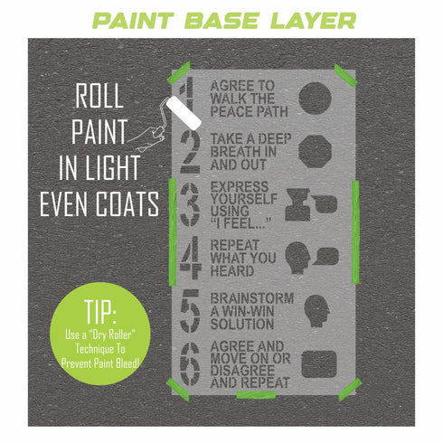 Peace Path Playground Stencil