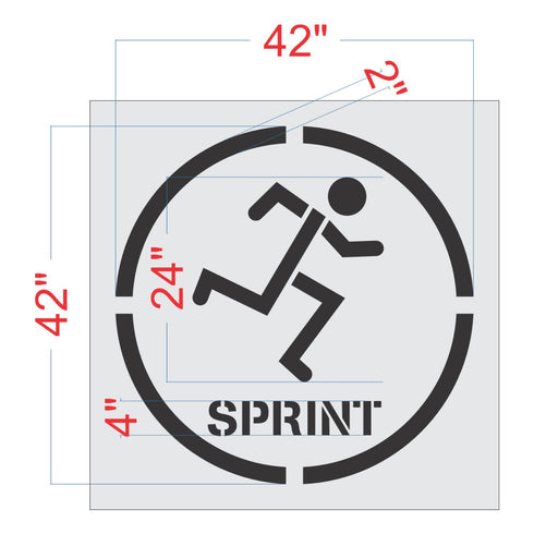 Fitness Circle Playground Stencils