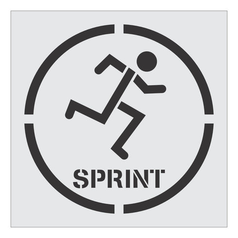 Fitness Circle Playground Stencils