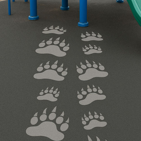 Bear Crawl Playground Stencil