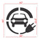 Electric Vehicle Charging Station Car with Plug Stencil 36" Measurement