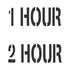 1 Hour 2 Hour - Smoke and/or Fire Barrier Signs | Fire Code Stencils
