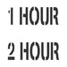 1 Hour 2 Hour - Smoke and/or Fire Barrier Signs | Fire Code Stencils