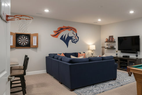 Bronco Mascot Stencil by Stencil Ease