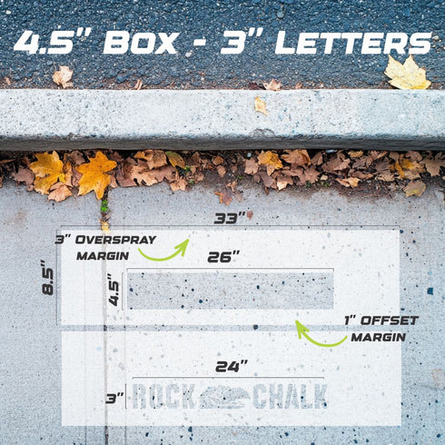 Fear the Frog Curb Painting Stencil