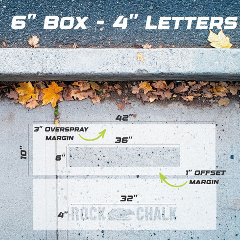 Fear the Frog Curb Painting Stencil