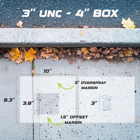 UNC Curb Painting Stencil