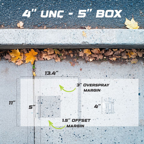 UNC Curb Painting Stencil
