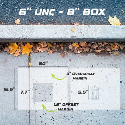 UNC Curb Painting Stencil