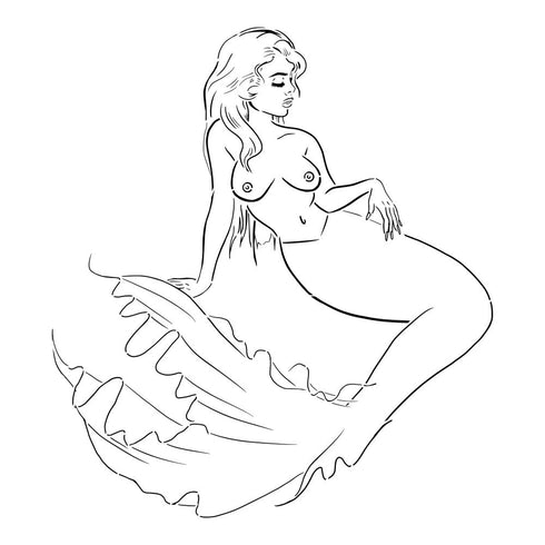 Graffiti Pop Art Mermaid 2 by Gray Gardens