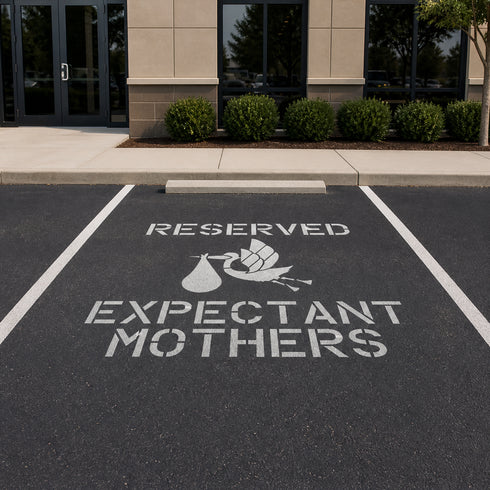 Expectant Mother Parking Sign Stencil