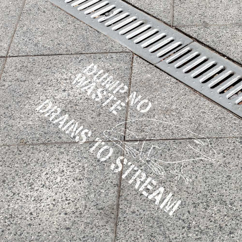 Dump No Waste Storm Drain Stencil