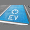 Electric Vehicle Charging Station EV with Plug Stencil