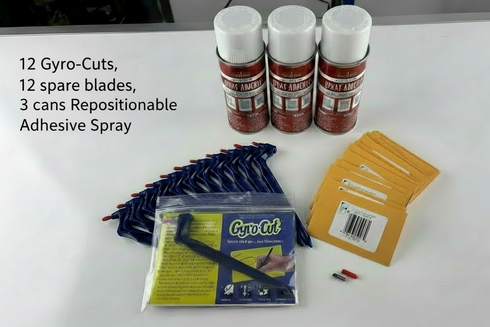Gyro-Cut Elementary Art Classroom Pack – 12 Student Tools, Blades & Adhesive
