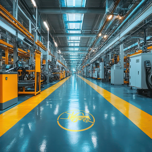 No Forklift Warehouse Stencils