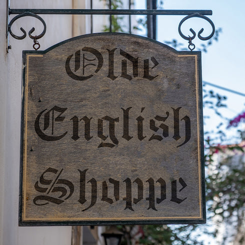 Old English Letter and Number Stencil Sets