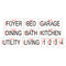 Residential Home Room Marking Stencil Set